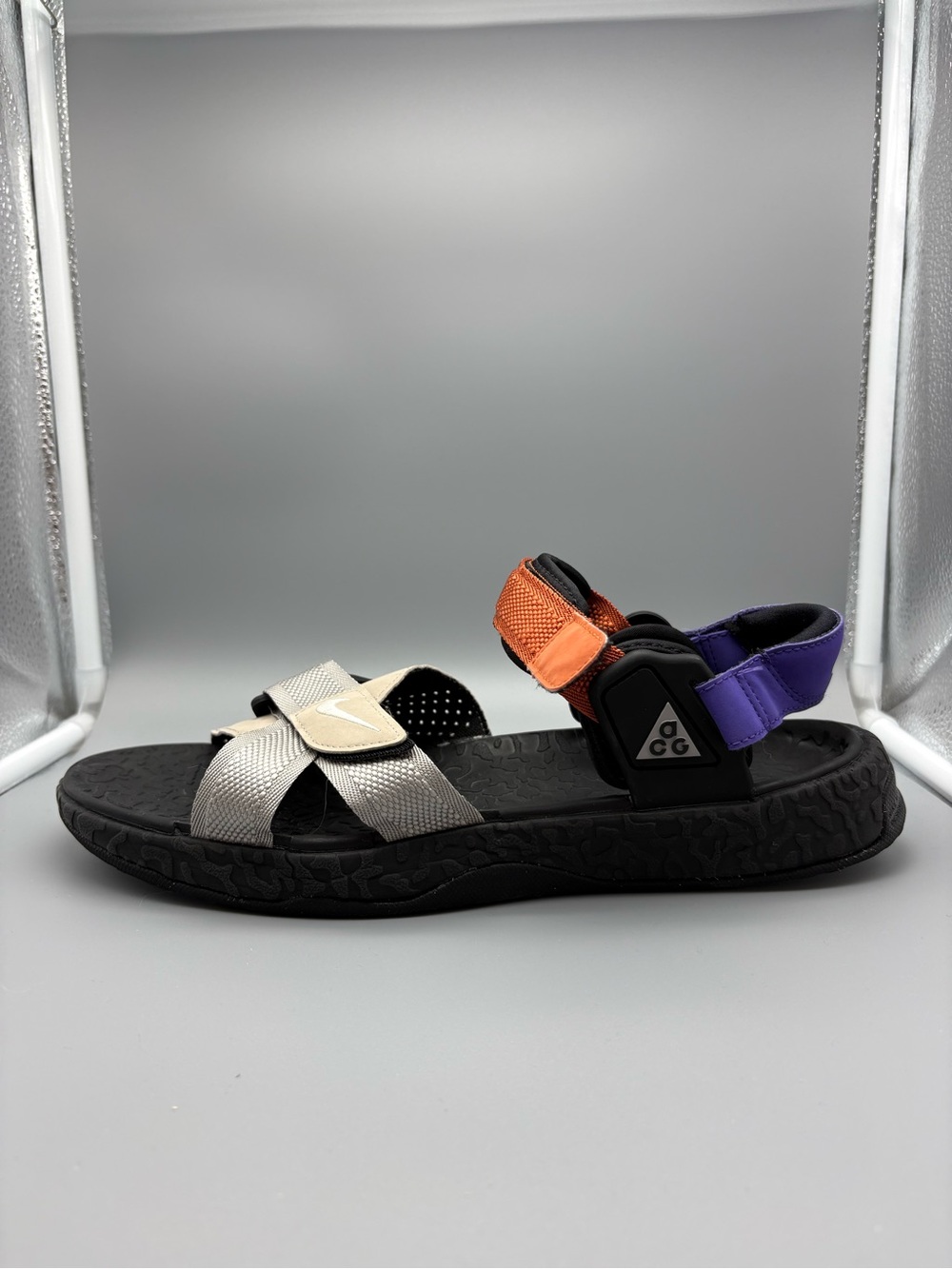Nike ACG | Air Deschutz ACG Sandals - Black Orange Purple ; Mens 11